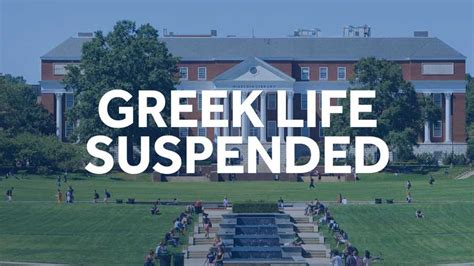 university of maryland|umd greek life suspended.